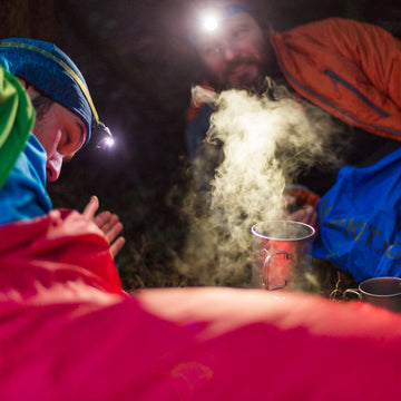 Two women bivvying in the Lake District