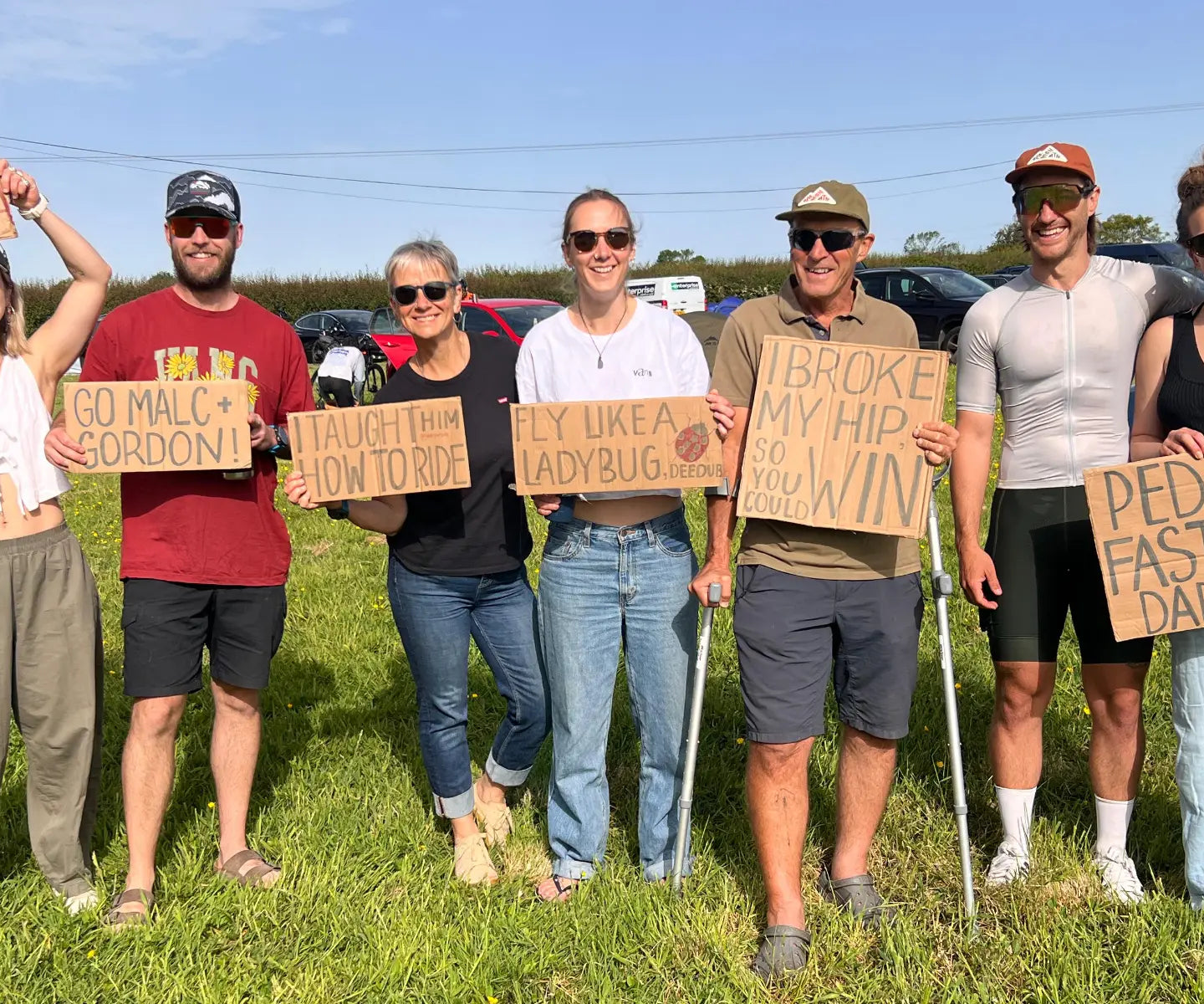 Supporters at the Aethelred ultra 600km 