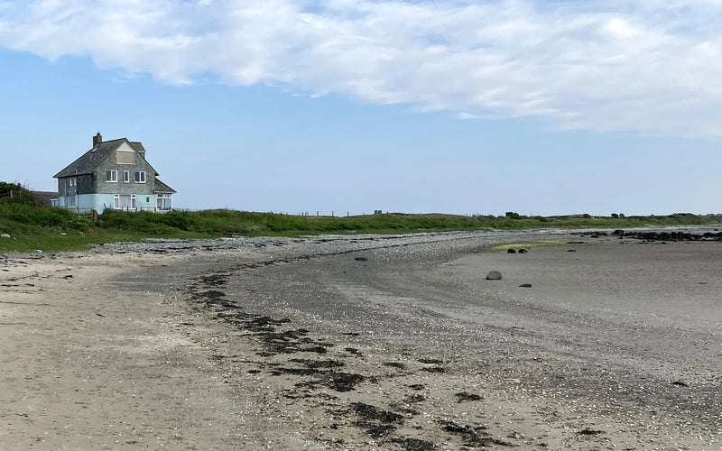 Deserted beach on the Anglesey Coastal Path
