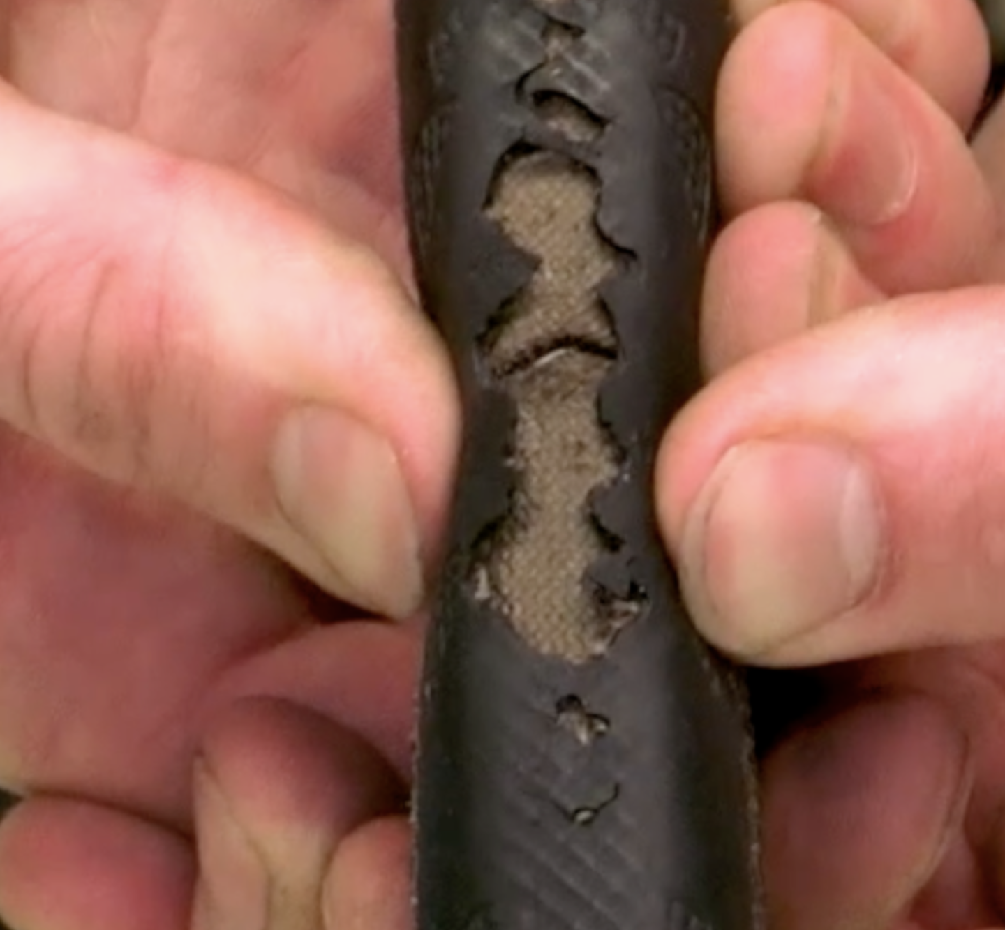 How to deal with a torn bike tyre whilst out riding - Alpkit