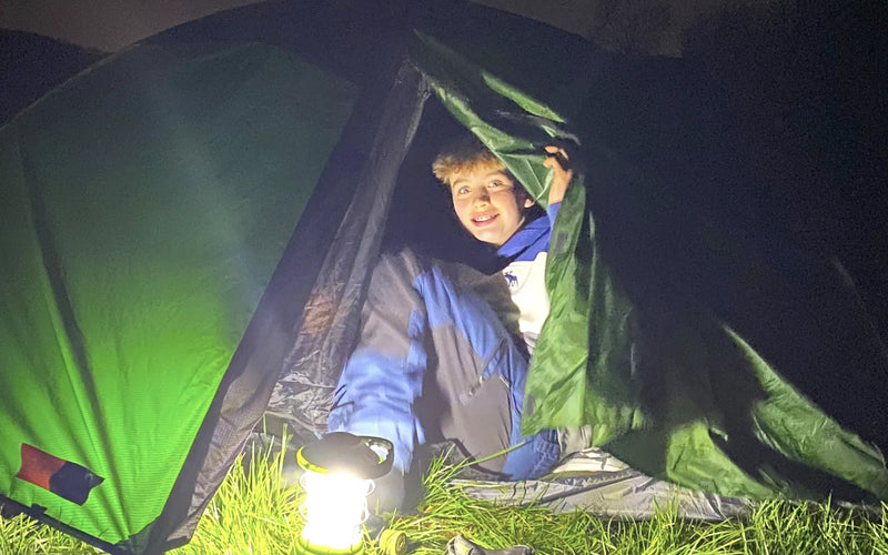 Wild camping in a lightweight tent