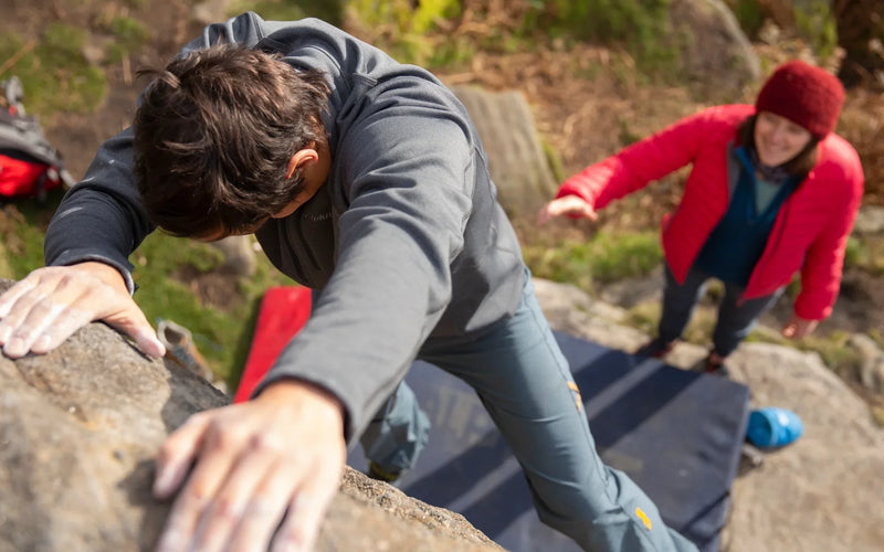 Bouldering at Stanage Edge