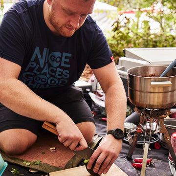 Cooking a tasty expedition camp meal