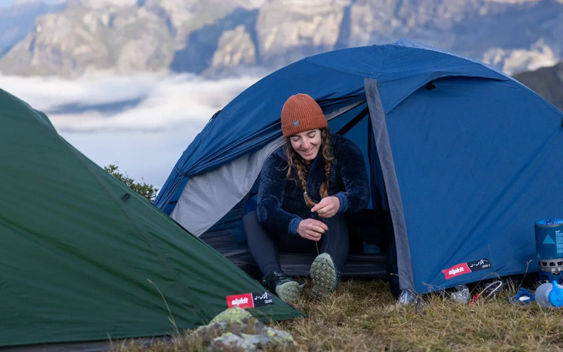 Wild camp in the mountains
