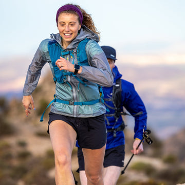 Runners in lightweight trail running kit