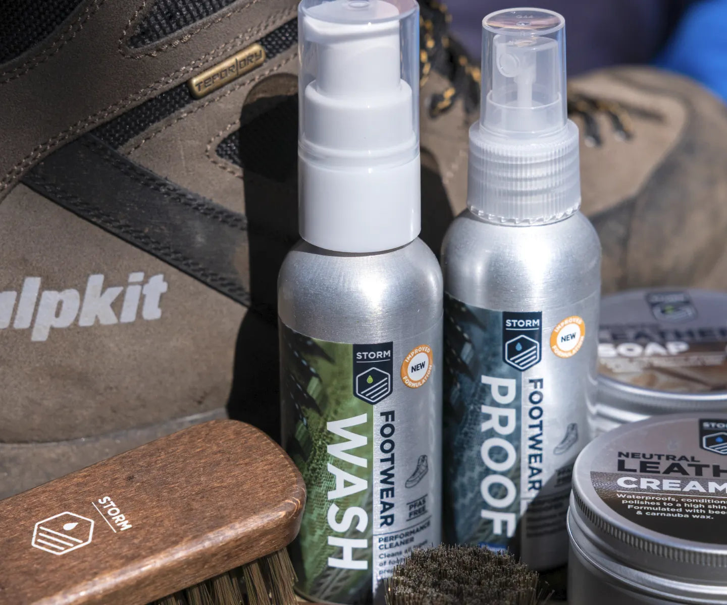 Walking boot care products
