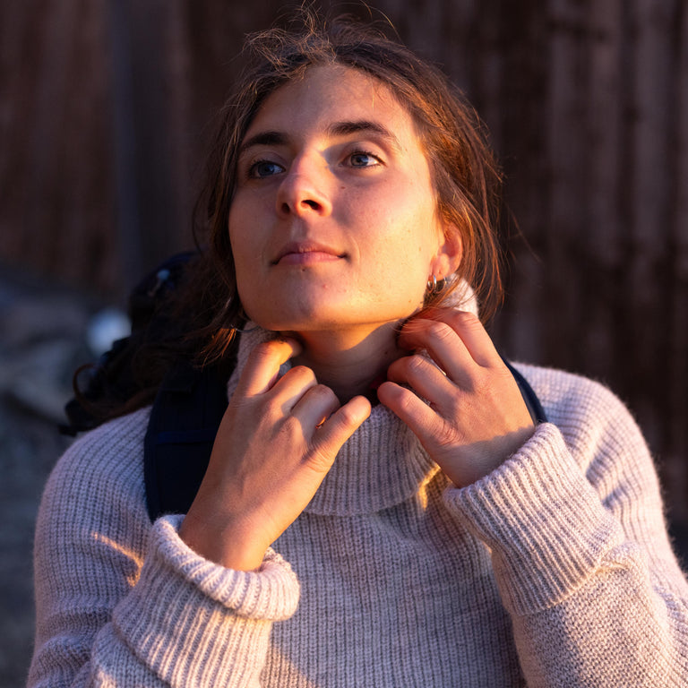 Women's Iona jumper in undyed wool 