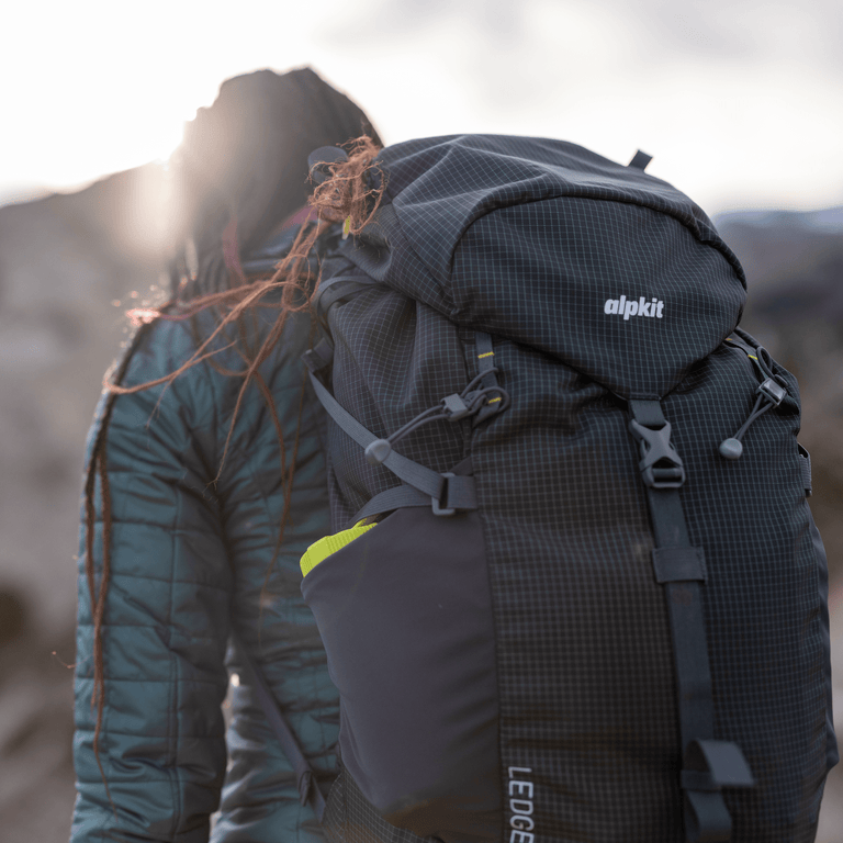 alpkit ledge 35 litre backpack - closed