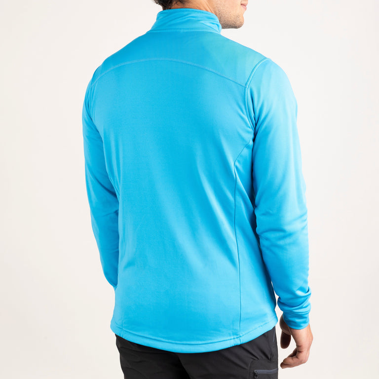 Alpkit Akita men's jacket in Reef blue back|sl