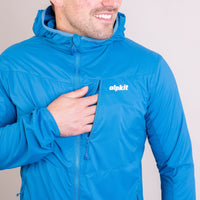 mens alpkit morphosis jacket in reef blue chest pocket|aj