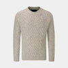 Men's Pennine natural wool jumper in raw undyed wool