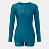 Nessie Long sleeved one-piece swimsuit in Celestial