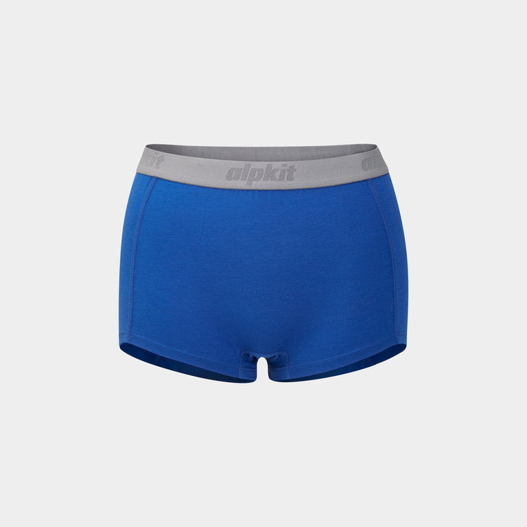 alpkit womens FKT boxer shorts boxers in blue -closed