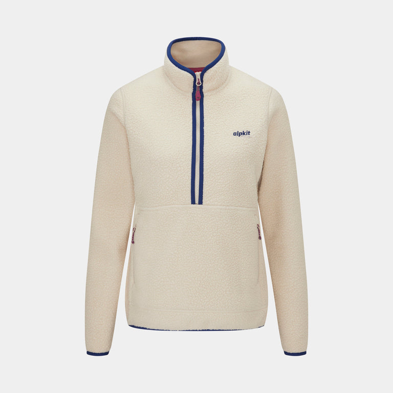 Women's Sastrugi Pullover in Oatmeal - closed