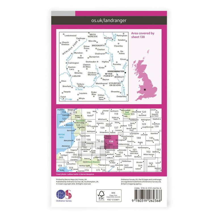 OS Landranger / Kidderminster & Wyre Forest