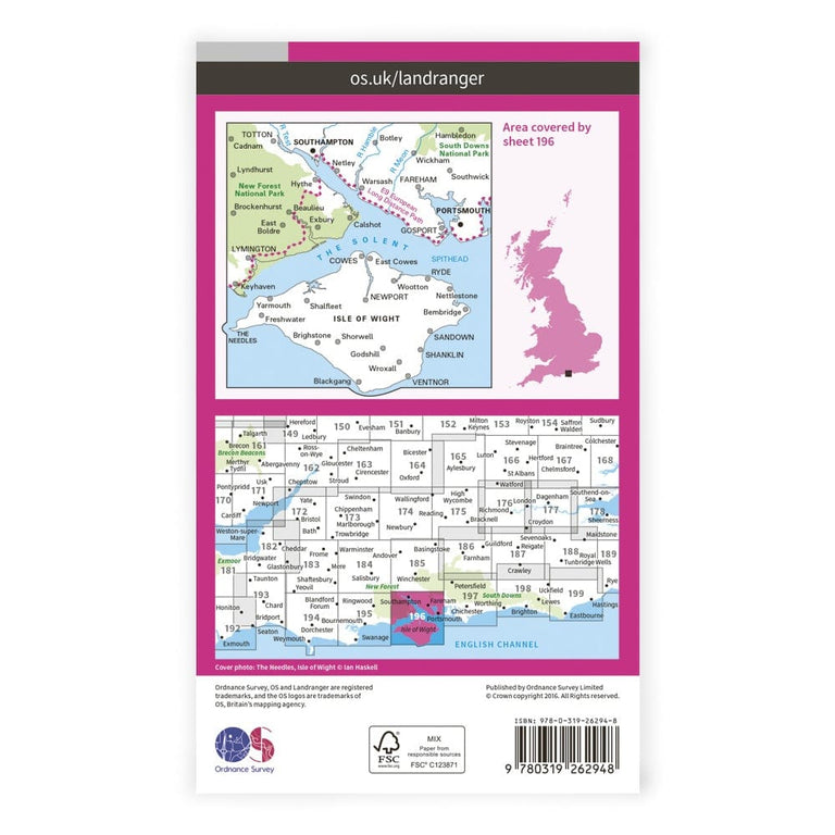OS Landranger / Solent & Isle Of Wight