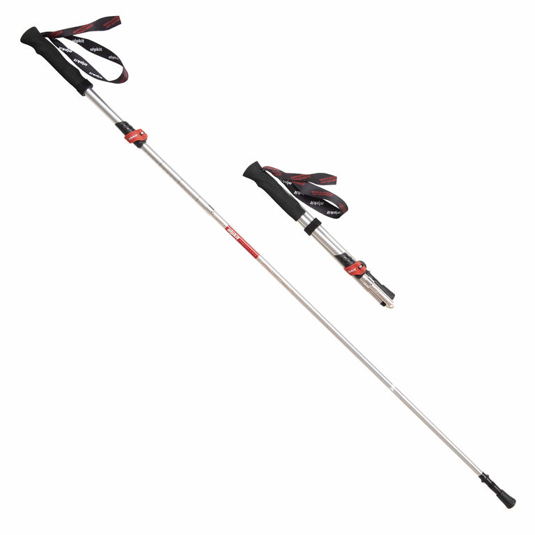 alpkit.livepact hiker folding trekking pole twin - closed