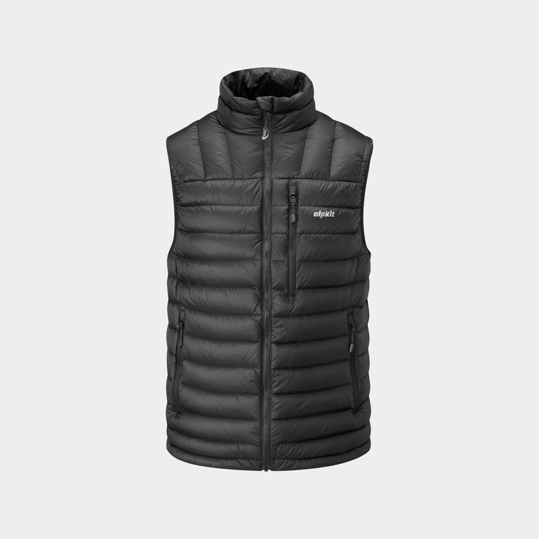 Alpkit mens filoment vest recycled down gilet in black - black