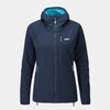 womens katabatic synthetic insulation jacket in outer space blue