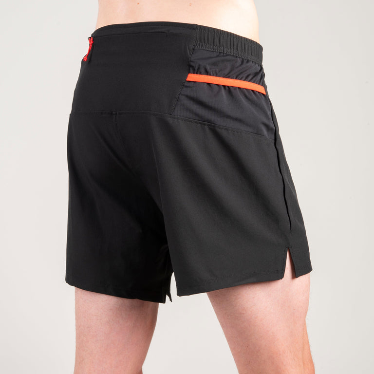 alpkit mens koulin trail shorts for trail running fell running in black back|sm