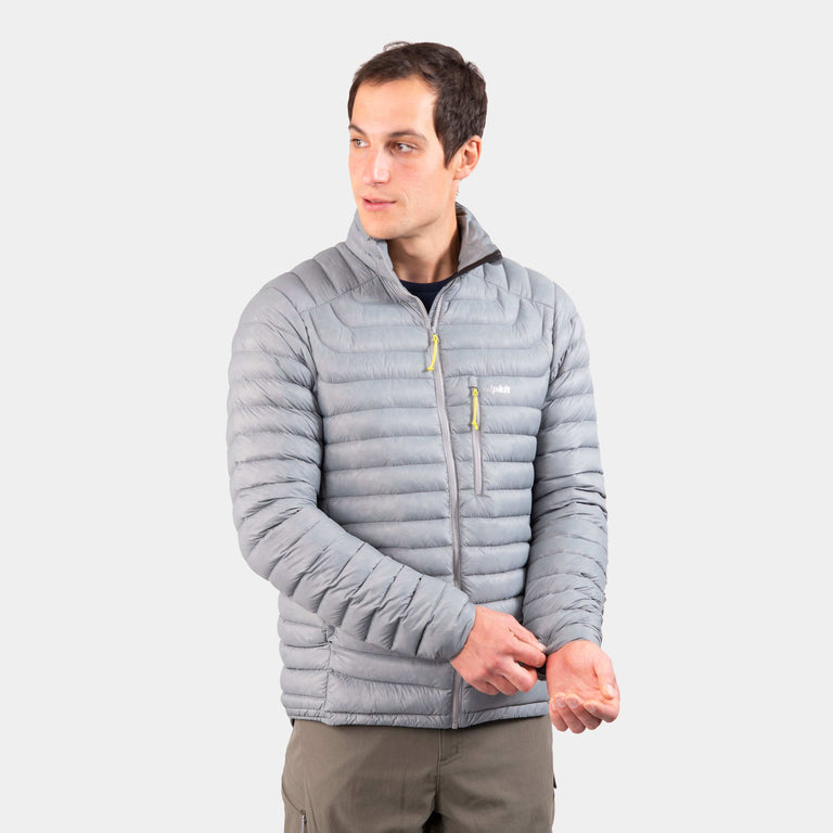 alpkit halogen mens ultralight down jacket in mercury|sl