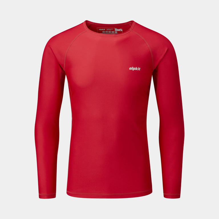 alpkit hurley swimming top in paprika red 