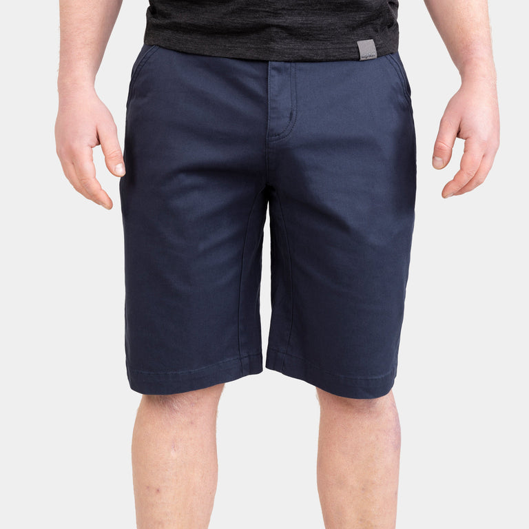 alpkit mens werk shorts in outer space blue - closed
