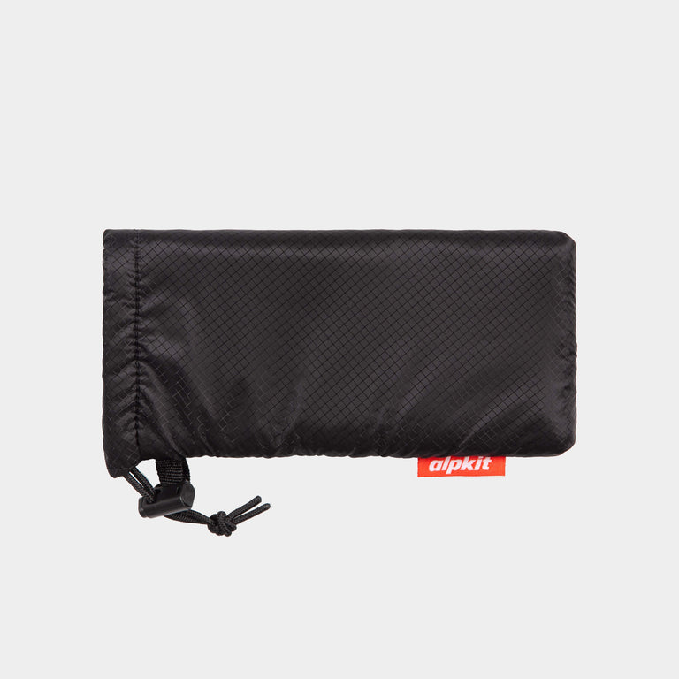 alpkit padded cell 3 small fleece lined accessory pouch in black