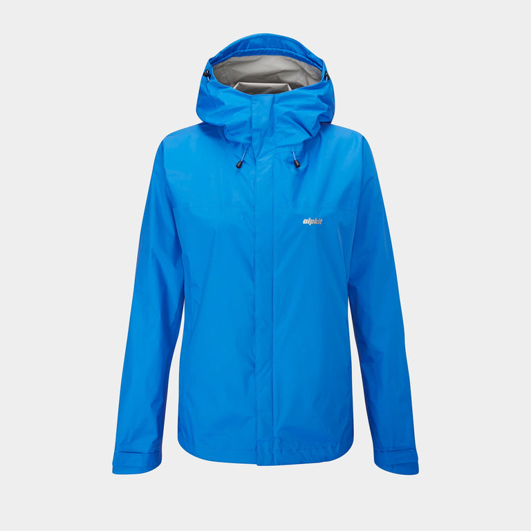 Alpkit women's Atalanta waterproof jacket in Monday blue