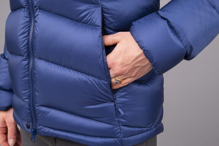 alpkit womens fantom down jacket in demo pocket