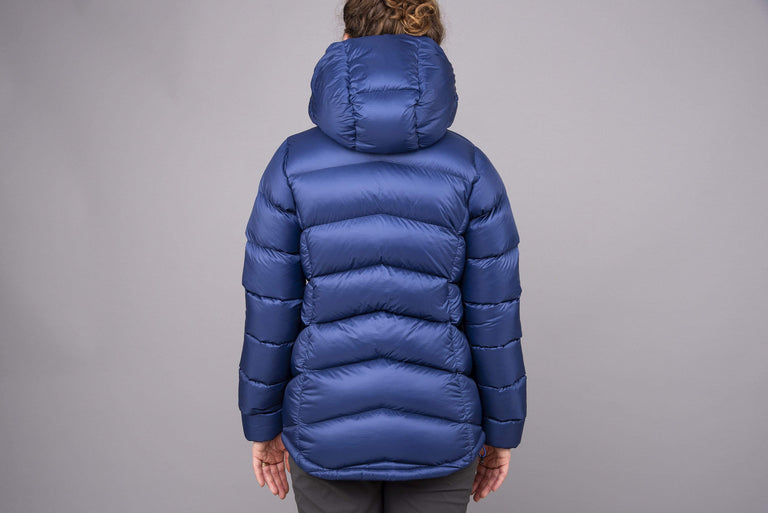 alpkit womens fantom down jacket in demo back